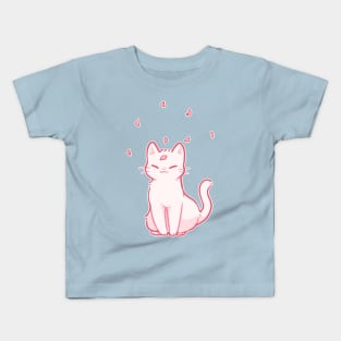 sakura cat Kids T-Shirt